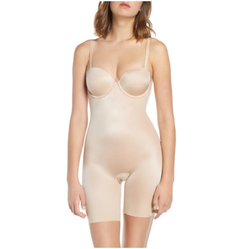 Spanx Suit Your fancy strapless cupped bodysuit